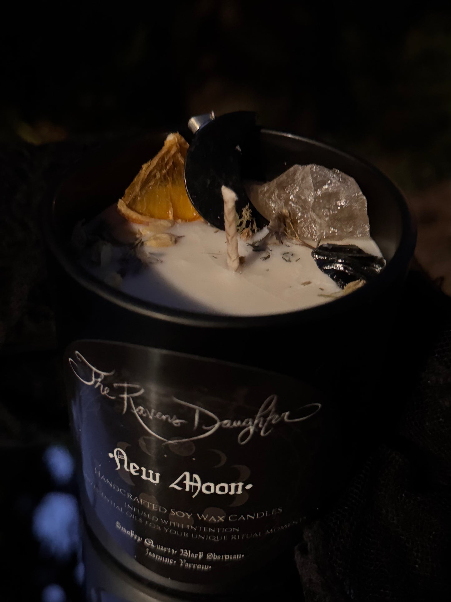 New Moon Ritual Candle