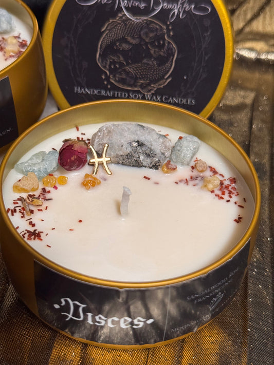 Pisces Zodiac Candle