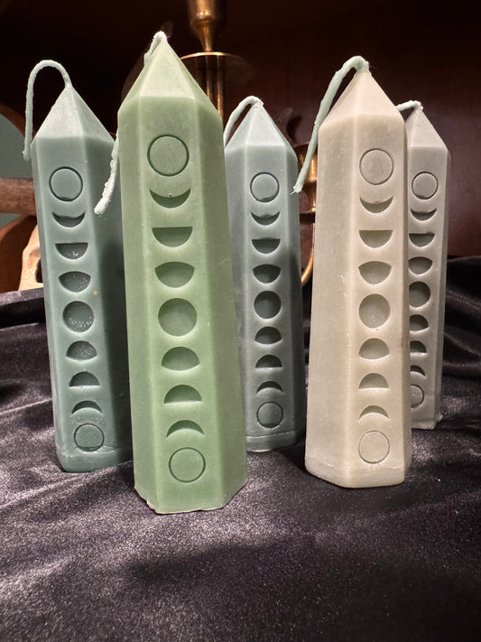 Moon Phase Pillar Candle