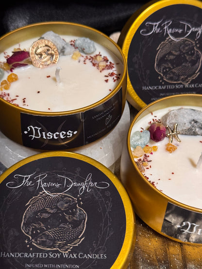 Pisces Zodiac Candle