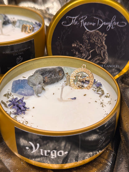Virgo Zodiac Candle